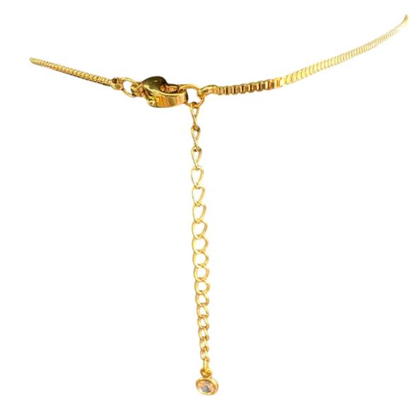 Chanel Bold Pink & Gold Circle CC Pendant Box Cable Necklace (CCXX033) - Picture 3 of 4